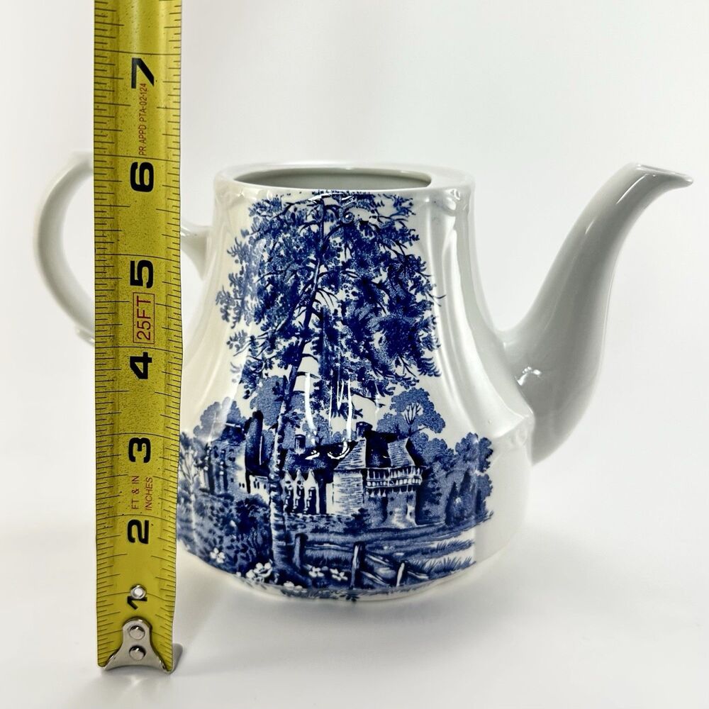 Vintage J & G Meakin English Ironstone Teapot Stokesay Castle Shropshire - Picture 8 of 9